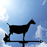 Флюгер Коза №2, флюгер на дах з металу 2 мм., фото 10