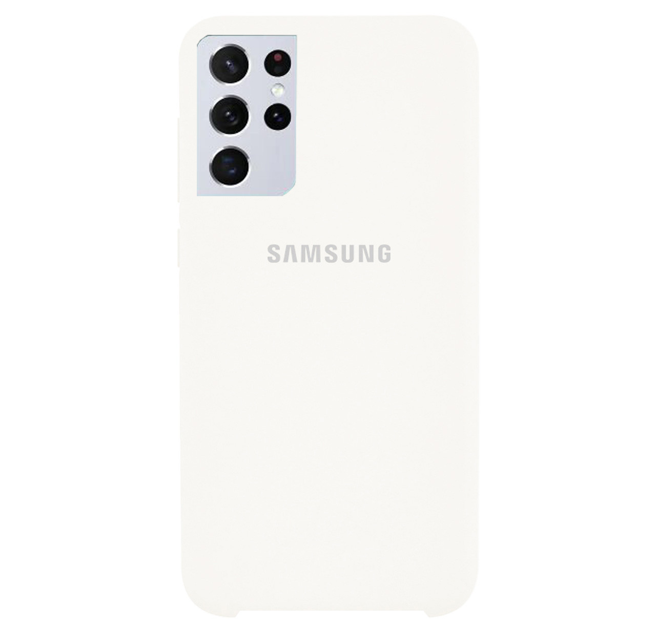 Чохол Silicone case для Samsung Premium S21 Ultra White (09) білий, фото 1