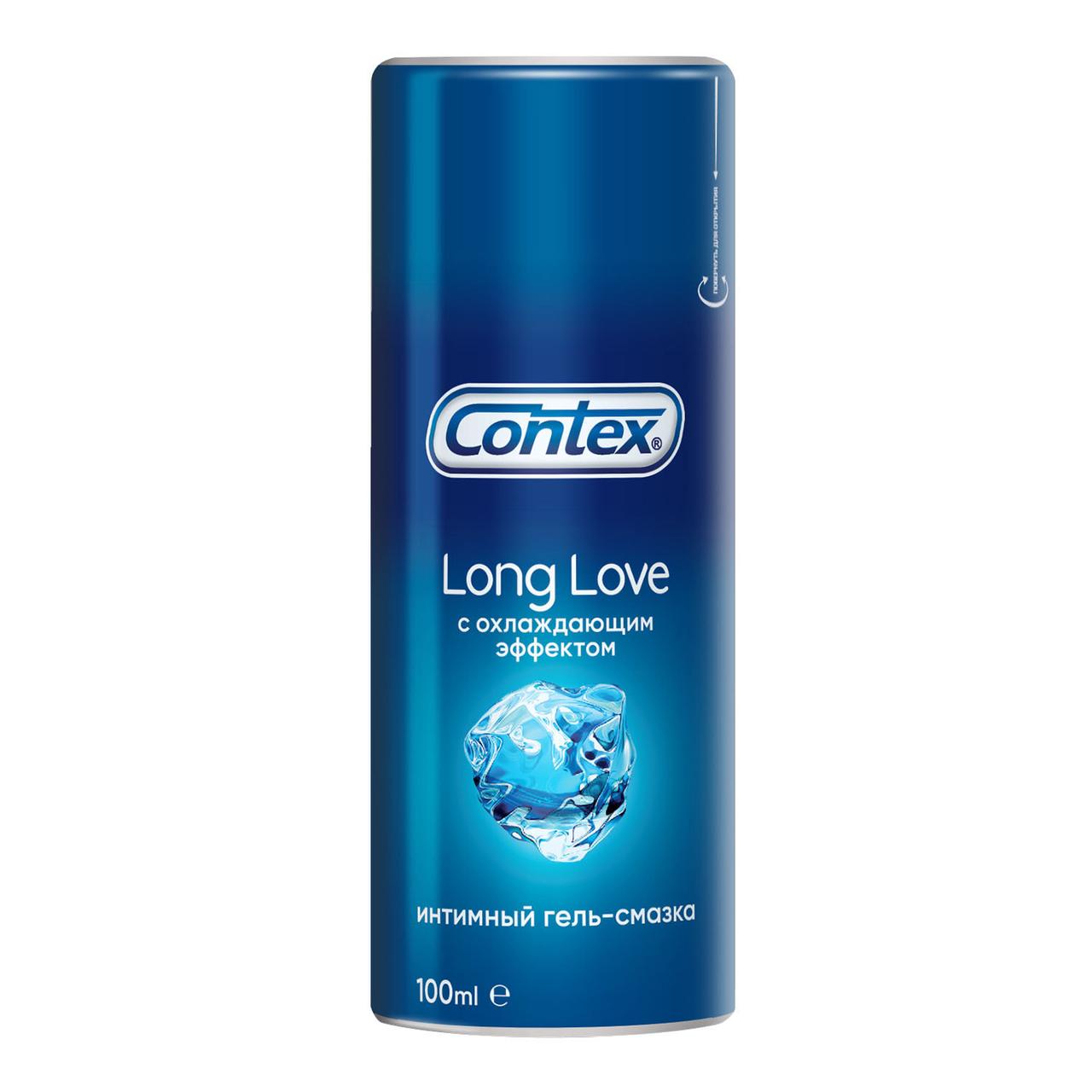 Гель-змазка "Contex Long Love" з охолоджувальним ефектом 100 мл