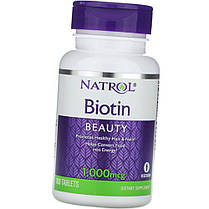 Біотин Natrol Biotin 1,000 mcg 100 таб, фото 2
