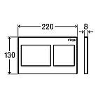 Кнопка зливу для інсталяції VIEGA подвійна матована хром 105584 000019971, фото 2