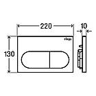 Кнопка зливу для інсталяції VIEGA подвійна матована хром 105575 000019076, фото 2