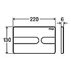 Кнопка зливу для інсталяції VIEGA подвійна чорна 75518 773175, фото 2