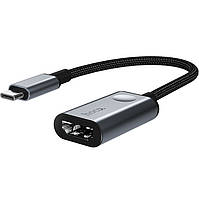 Кабель-переходник Type-C to HDMI converter HOCO HB21 |0.15M| Черный