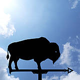 Флюгер Бізон, Зубр, флюгер на дах з металу 2 мм., фото 10