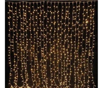 Гірлянда вулична Водоспад біла/жовта 280 діодів, 3*1,5 м LED, фото 4