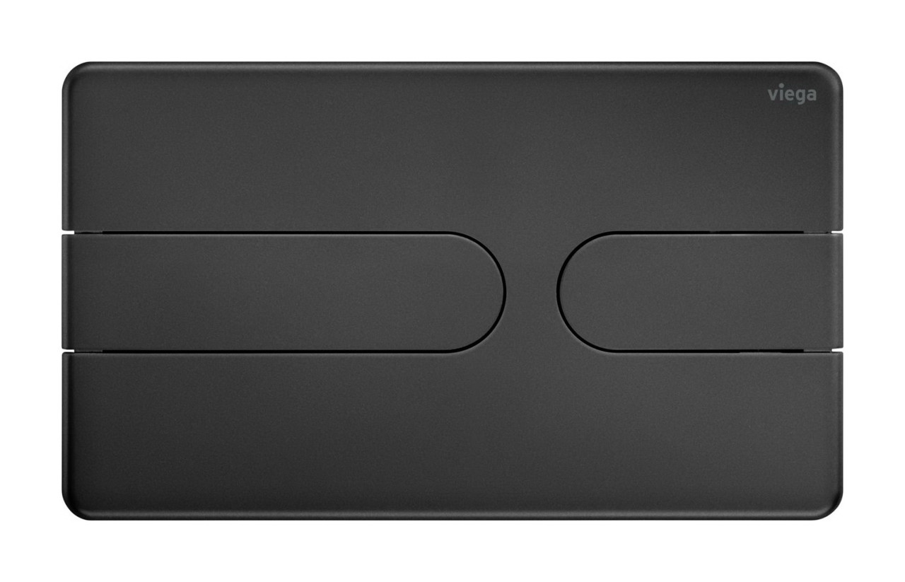 Кнопка зливу для інсталяції VIEGA подвійна матована чорна 112367 000006523, фото 1