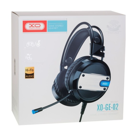 Ігрові навушники з мікрофоном XO-GE-02 Чорні