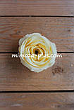 Штучні квіти — Троянда, насадка Ø 9 см Лимонний, фото 2