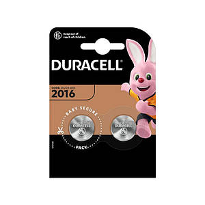 Батарейки CR2016 Duracell Speciality Lithium (3v) 2шт.