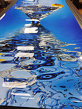 Захисна скатертина м’яке скло з фотодруком Вода мартіні оливка 60 х 100 см (1,2 мм), фото 3