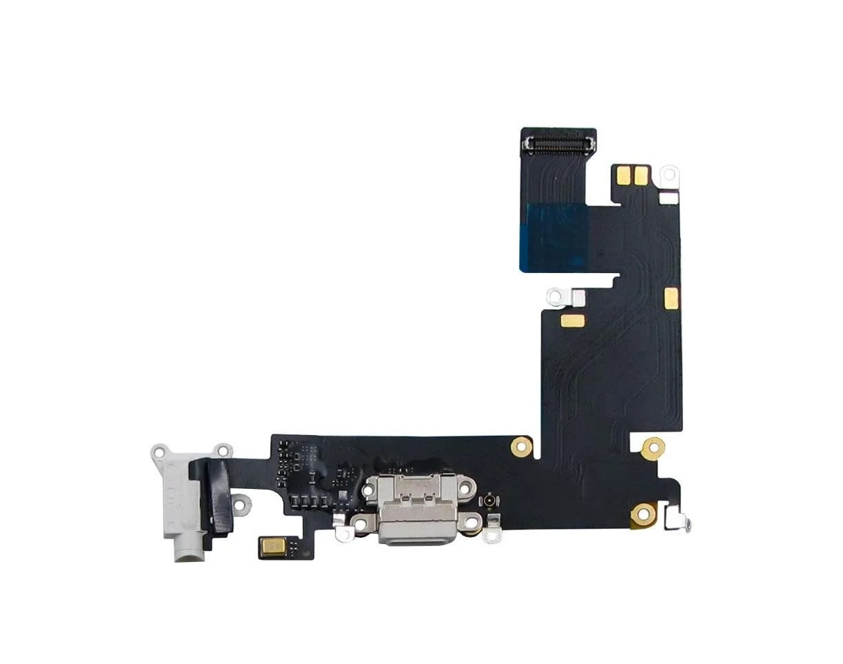 Шлейф для Apple iPhone 6 Plus з роз'ємом живлення, гарнітури і мікрофоном (Білий), фото 1