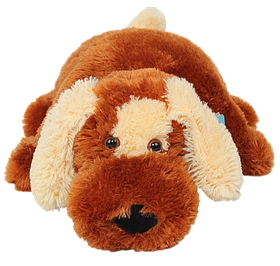 Дитяча м'яка іграшка Собака-подушка 45 см Гіпоалергенні плюшеві іграшки подушки Коричневий