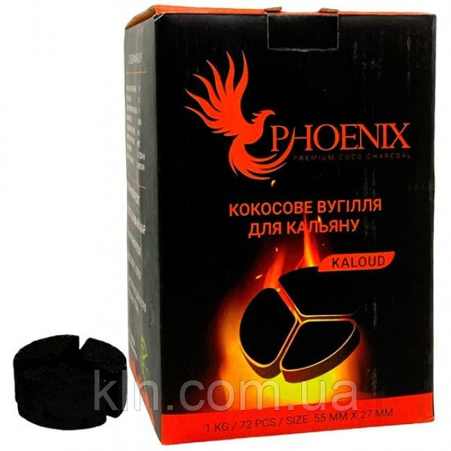 Вугілля для кальяну кокосовий Phoenix Kaloud (під калауд)