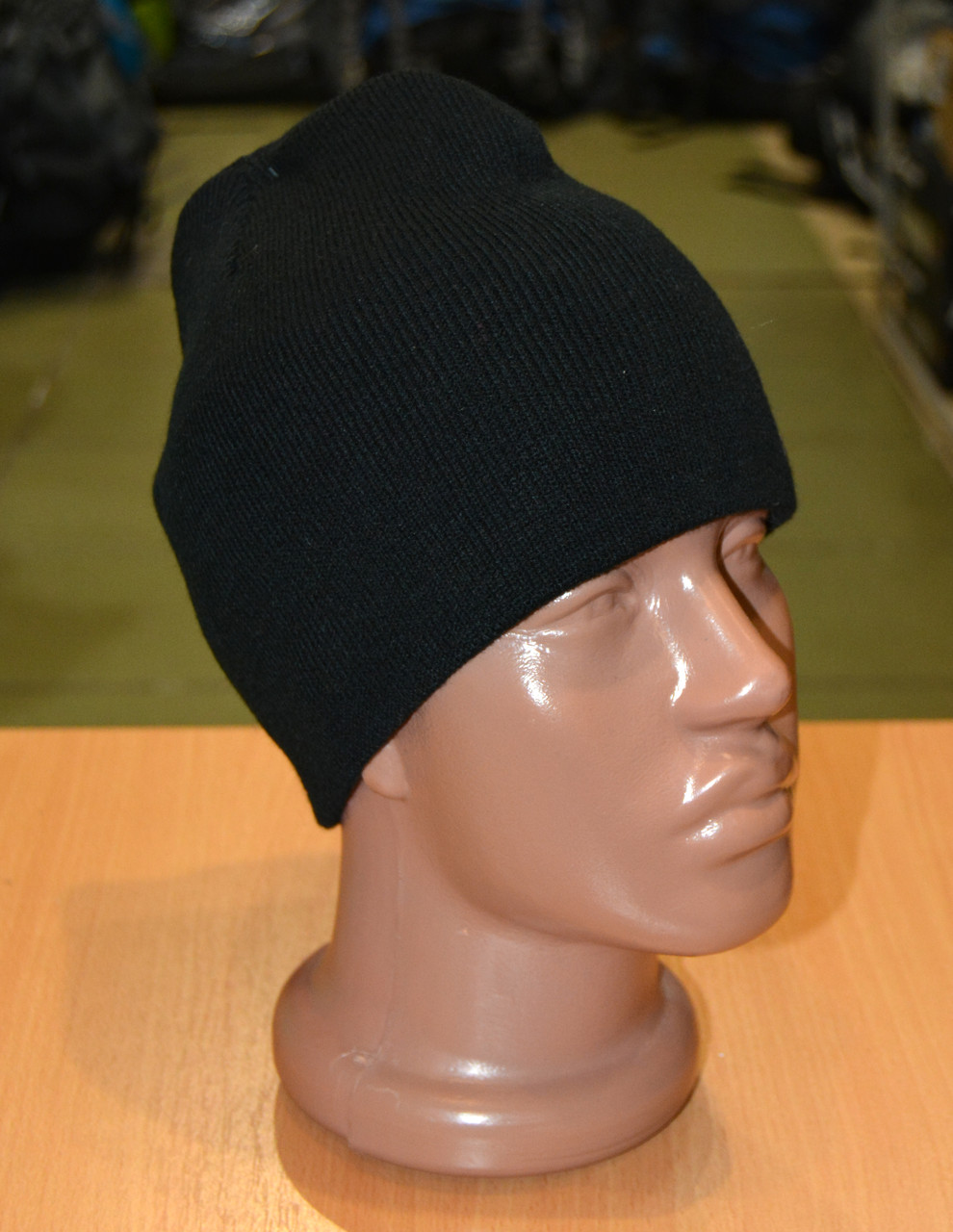 Акрилова двошарова в'язана шапка Rothco Acrylic Skull Cap black, фото 1