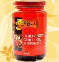 Чилі олія Chiu Chow, Чили масло из китайского перца, Масло чили Lee Kum Kee, 368 гр, ЧДж