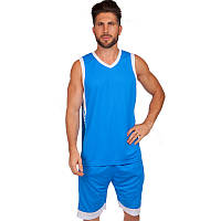 Форма баскетбольная мужская спортивная Lingo LD-8017 голубой-белый