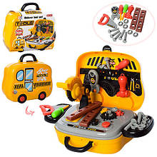 Детский игровой набор инструментов 008-916A в чемодане