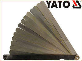 Набір щупів для вимірювання проміжків 200 мм.17 шт Yato YT-7221