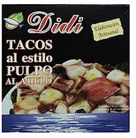 Осьминог в Чесночном Маринаде Диди Tacos al Estilo Pulpo al Ajillo Didi 266 г Испания