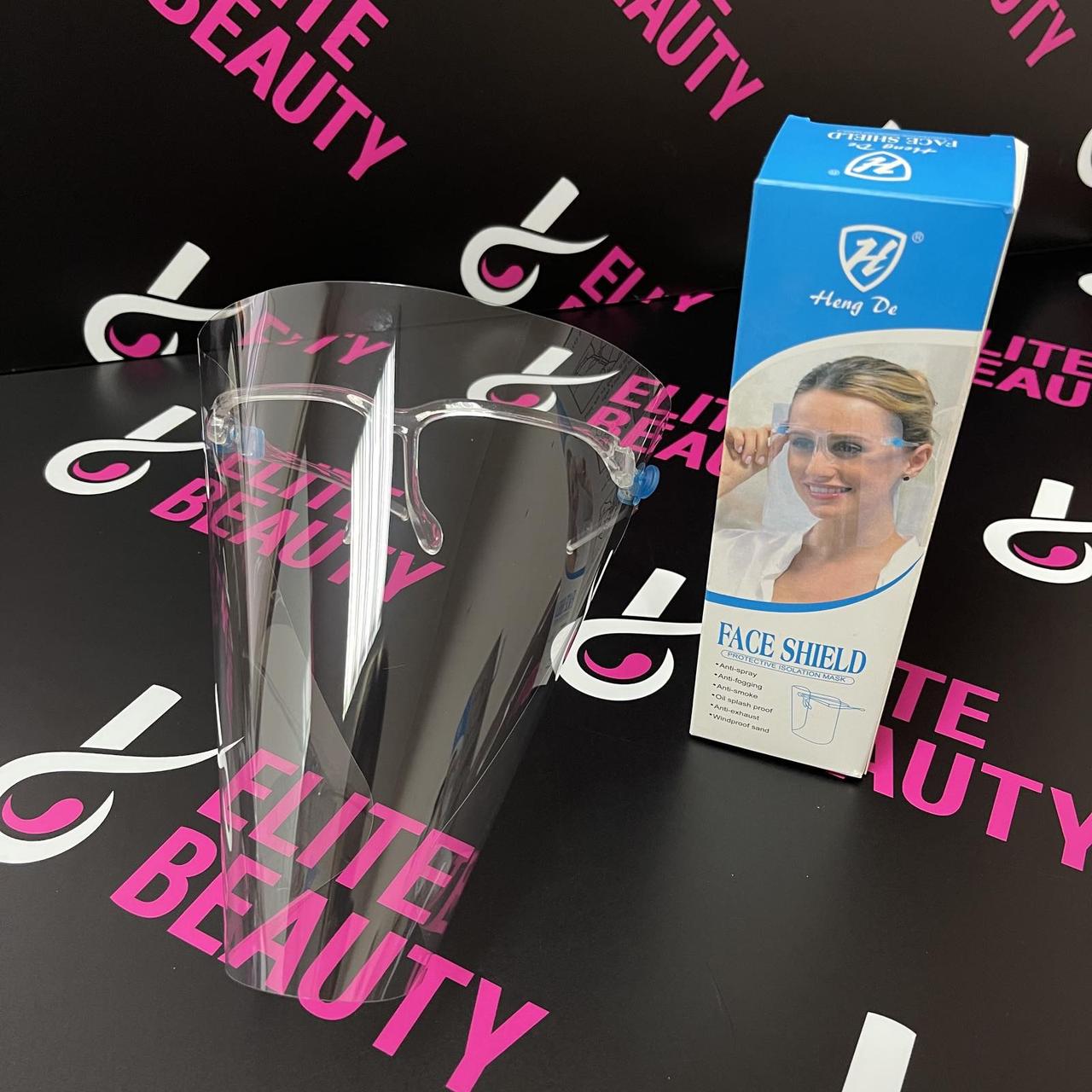 Екран-щиток захисний для обличчя (окуляри + щиток лицьового) медичний