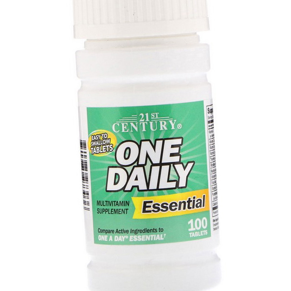 Мультивітаміни 21st Century One Daily Multivitamin Essential 100 таблеток