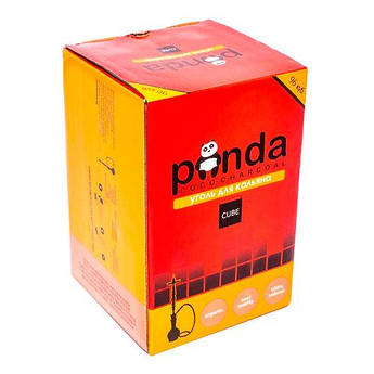 Вугілля Панда кокосовий 1 кг (червона) 96 жаринок середні для кальяну