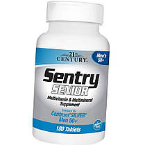 Вітаміни для чоловіків 21st Century Sentry Senior Men 50+ 100таб, фото 2