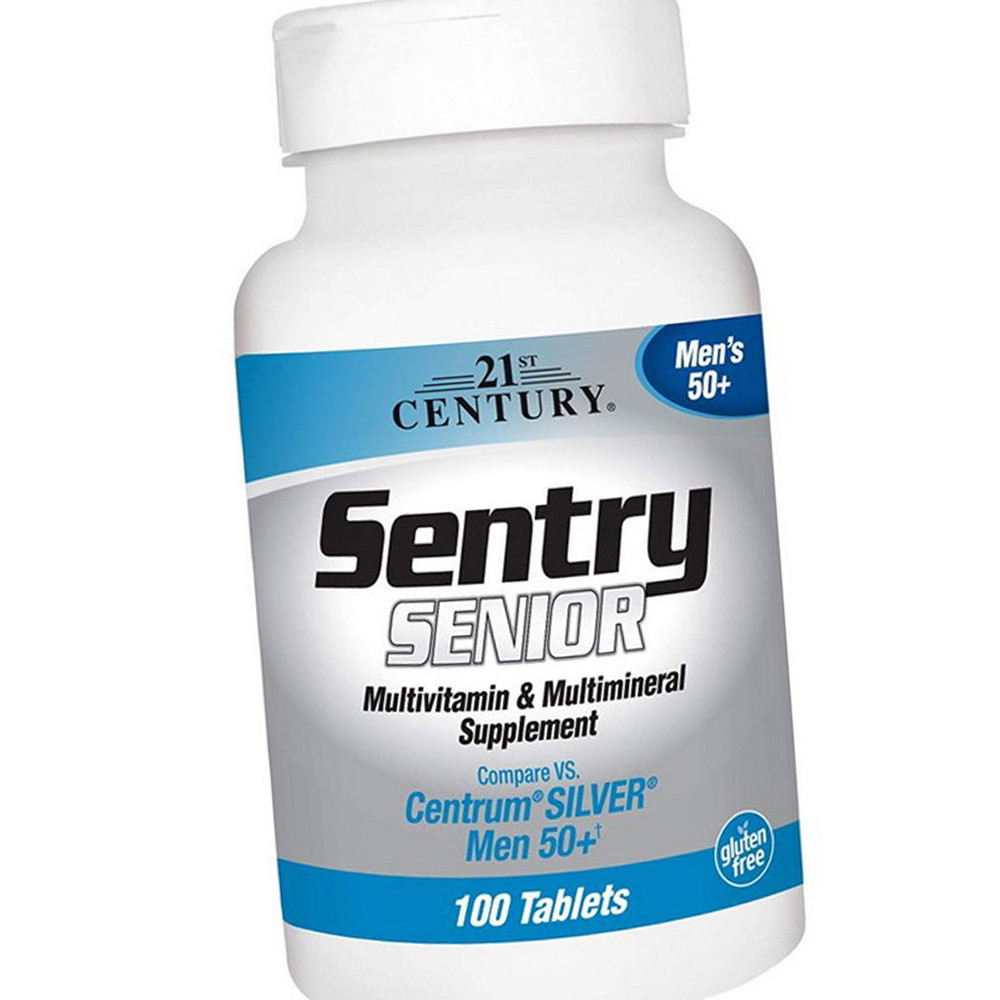 Вітаміни та мінерали для чоловіків 50+ 21st Century Sentry Senior Men 50+ 100 таблеток