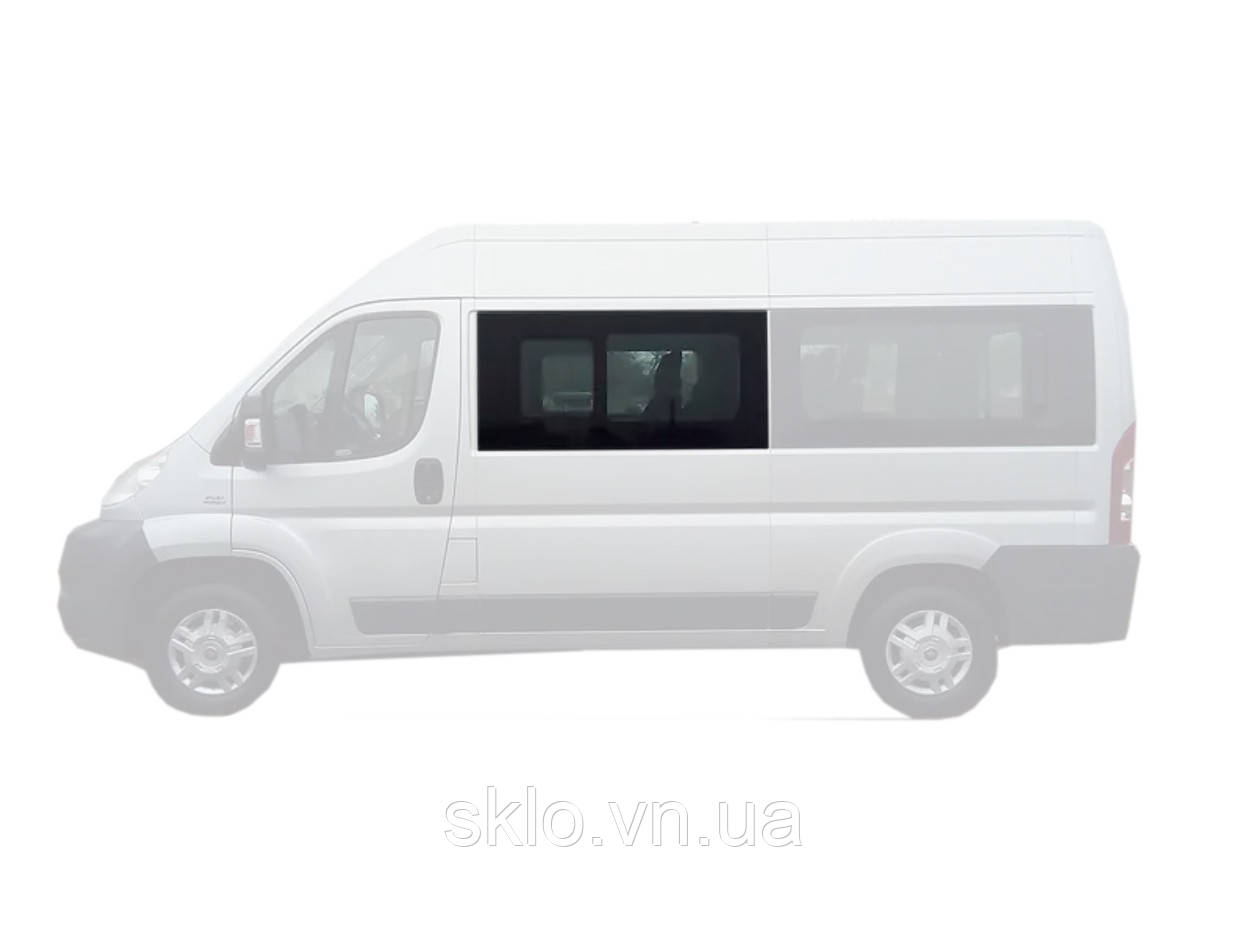 Бокове скло Citroen Jumper (2006-) Переднє Ліве роздвижний блок на Среднююі Довгу базу