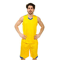 Форма баскетбольная мужская спортивная Lingo LD-8002 желтый-синий