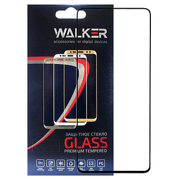 Захисне скло Walker 3D Full Glue для Oppo F17 Pro / A93 Black