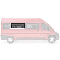 Бокове скло Peugeot Boxer (2006-) Середнє салонне Праве на Довгу базу (Пежо Боксер)