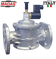 Электромагнитный клапан для газа 2", DN50, НО, Р=0.5 bar, M16/RM NA. Нормально открытый. Фланцевый. Ручной взв