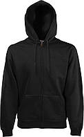 Худі Fruit of the Loom Classic Hooded Sweat Zip (Черный S)