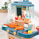 Чарівна дитяча кухня з водою та парою 92015 Fun Game 42 предмета Блакитна – “Маленький Шеф”, фото 6