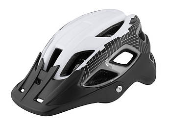 Велошолом FORCE Aves MTB біло-чорний, мат S-M