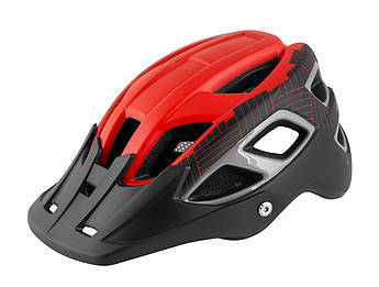 Велошолом FORCE Aves MTB червоно-чорний, мат L-XL