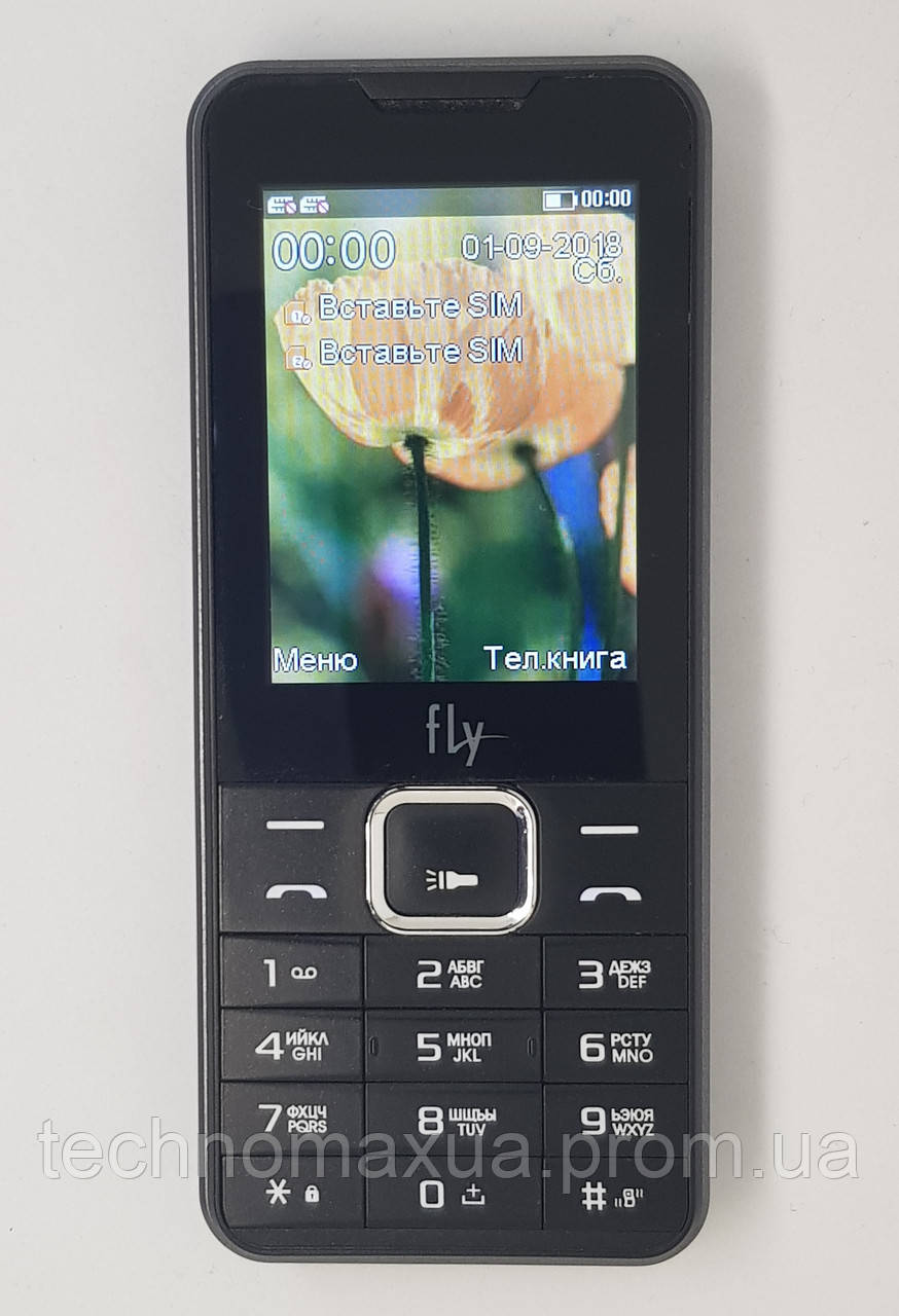 Мобильный Телефон Б/У Fly FF243 Black Полностью Рабочий (ID.
