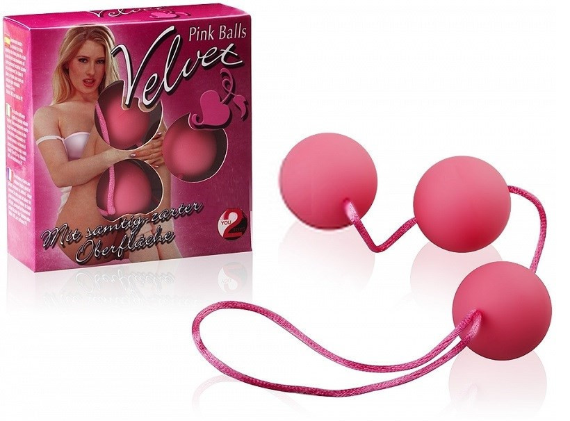 Вагінальні кульки Velvet Balls Pink, фото 1