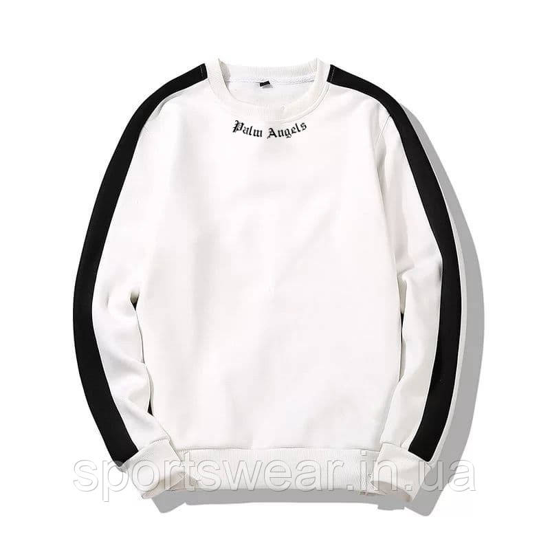 Светр чоловічий Palm Angels Mini Logo Толстовка з лампасами Кофта з принтом Палм Енжелз Світшот Пальм Анжелз