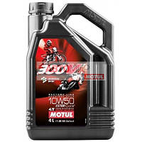 Масло для 4Т двигателей MOTUL / 300V2 4T Factory Line Road / Off Road 10W50 / 4 л