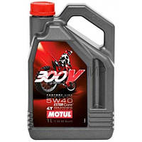 Олива для 4-х тактних двигунів MOTUL / 300V 4T Factory Line Off Road 5W40 / 4 л