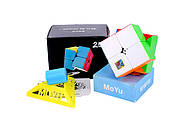 Meilong Magnetic cube 2x2 | Кубик Рубіка 2х2 МоЮ магнітний без наліпок, фото 2
