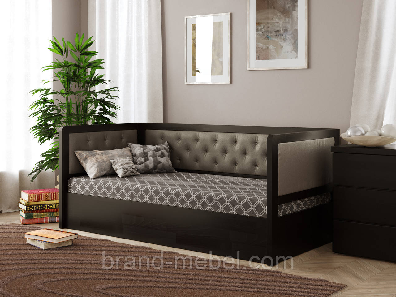 Односпальне ліжко Немо Люкс М з підйомним механізмом (без матрацу), фото 1