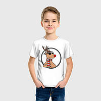 Детская футболка «Олень Хипстер»
