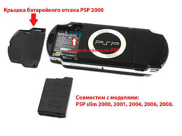 Кришка батарейного відсіку PSP 2000