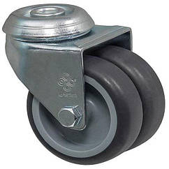 Колесо 1905-TL-075-P(19 "Twin Light") Ø 75мм, поворотне з отвором
