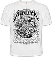 Футболка Metallica "And Justice For All" (белая футболка), Размер M