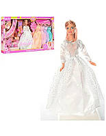 Кукла Барби блондинка с гардеробом, одеждой и аксессуарами Defa 6073B